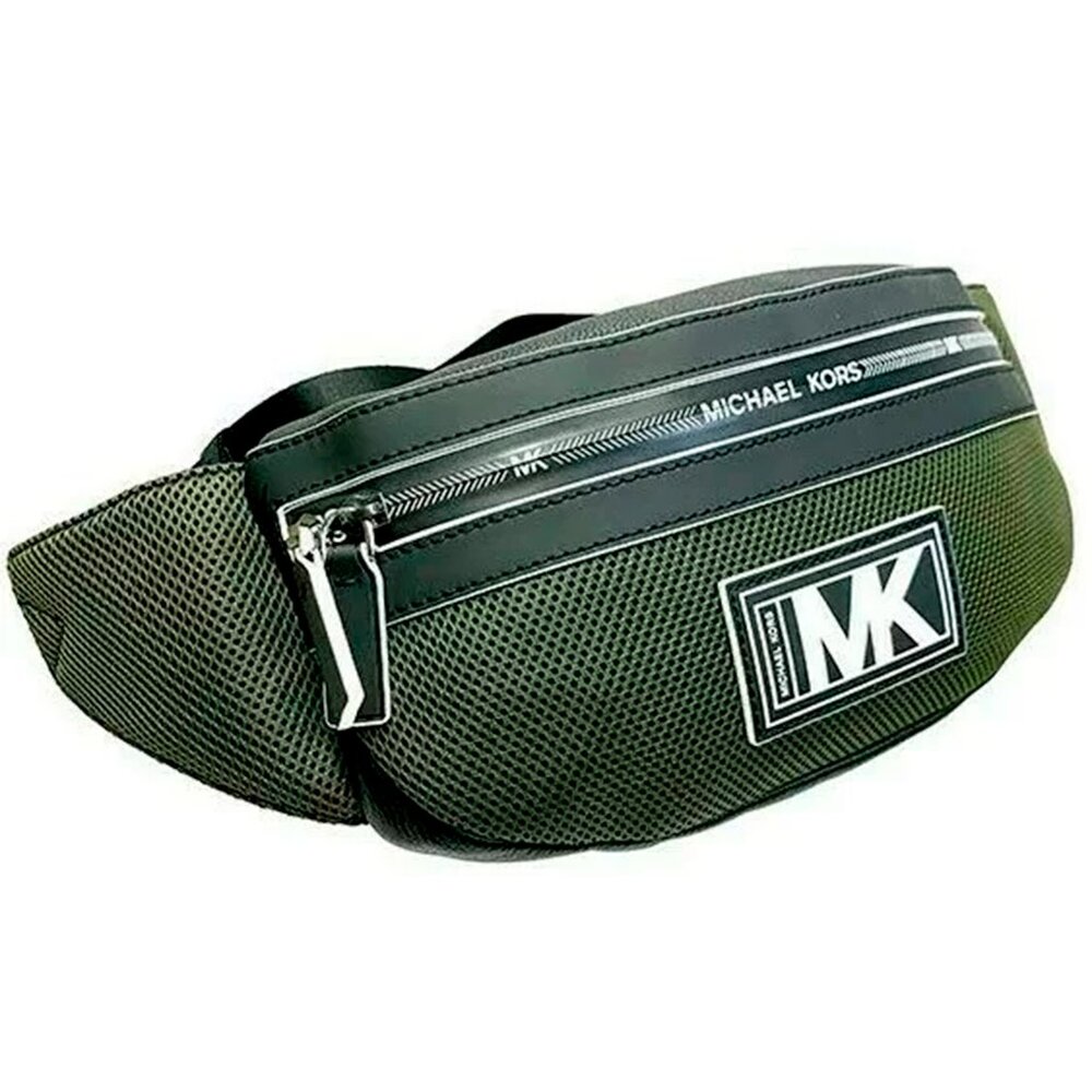 S Michael Kors Cooper Belt Bag Olive Green / Black 37U0LCOY0L NWT $278 Retail - Picture 3 of 10